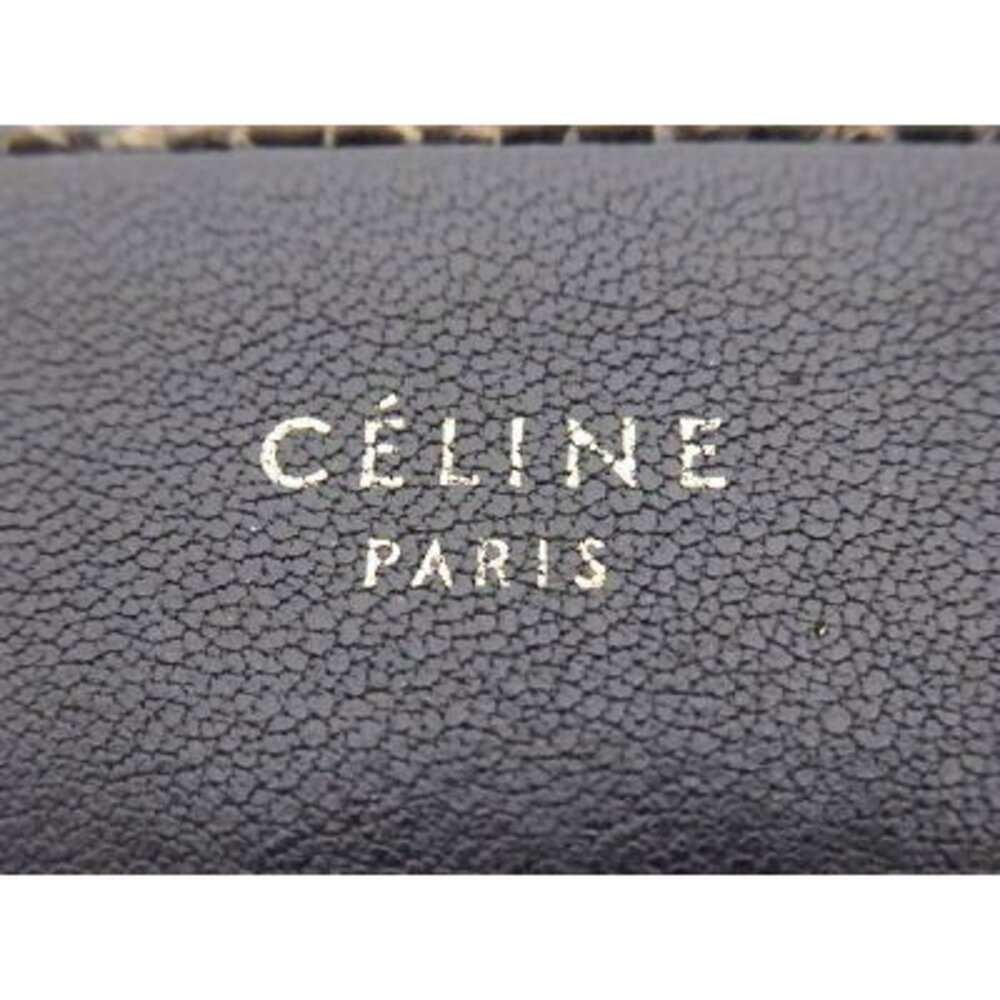 Celine Zipped Multi Function Wallet Black Brown Z… - image 5